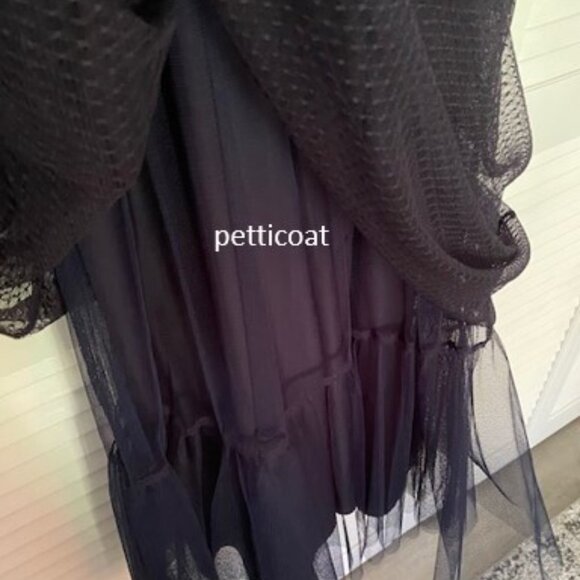 NWT navy blue Express knee-length tulle dress, size 4 - Picture 12 of 13